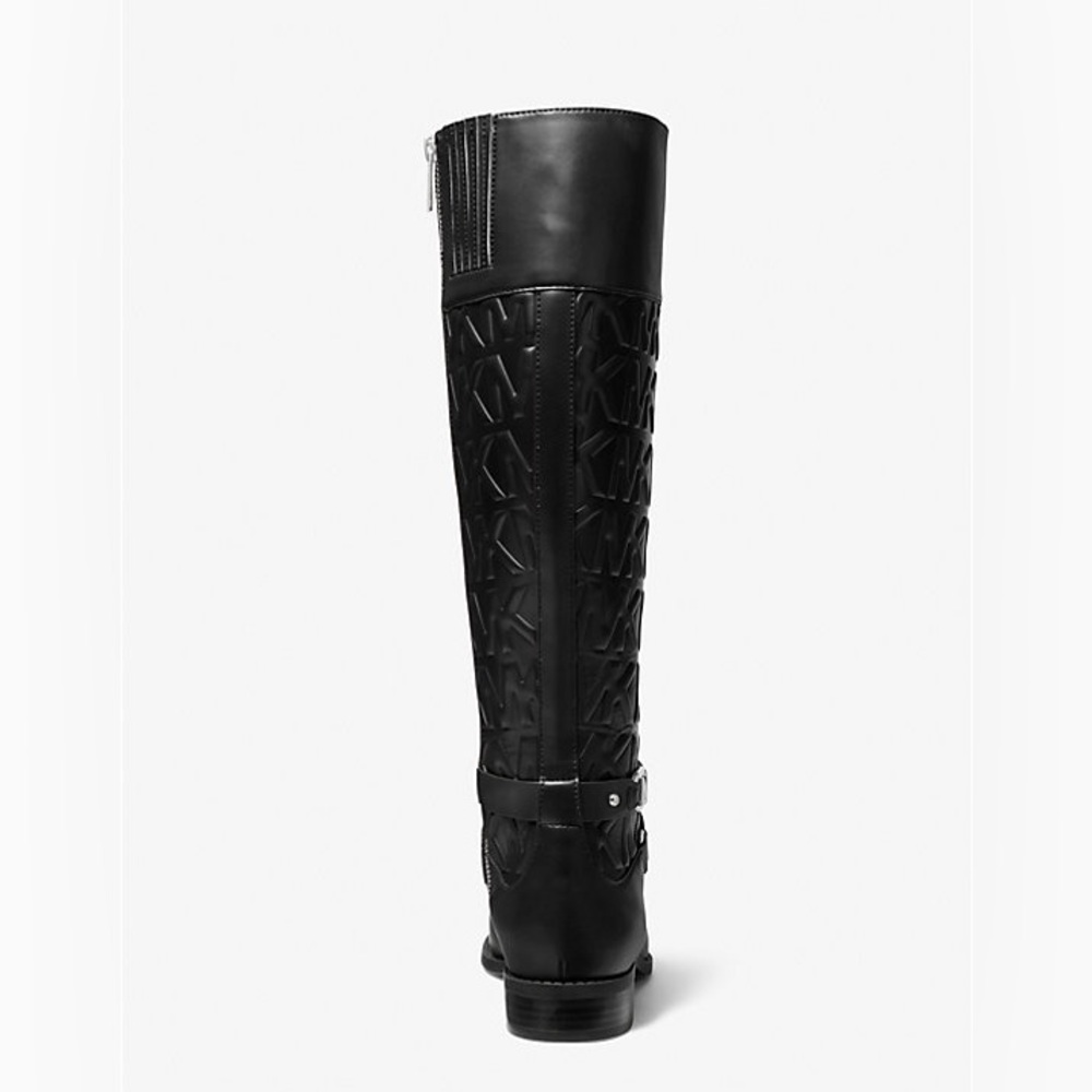 New Michael Kors Kincaid Embossed Riding Boot Sz 8 $345 - Picture 4 of 4
